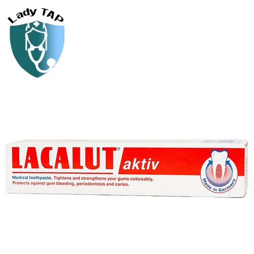 Kem đánh răng Lacalut Aktiv 75ml Dr.Theiss - Ngăn ngừa viêm nướu