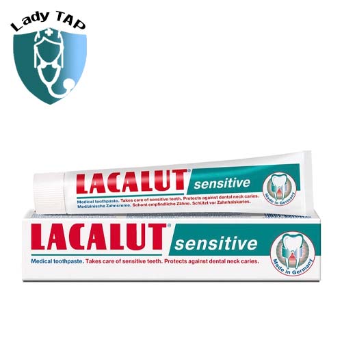 Kem đánh răng Lacalut Sensitive 75ml Dr.Theiss - Giúp bảo vệ nướu