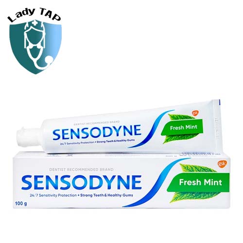 Kem đánh răng Sensodyne Fresh Mint 100g (hương bạc hà) - Ngừa sâu răng