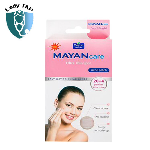 Miếng dán mụn Mayan Care Ultra Thin Spot Acne Patch (24 miếng) - Hạn chế thâm mụn, kháng khuẩn cho da