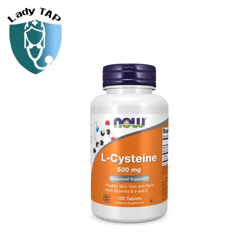 L-Cyteine 500mg Now - Hỗ trợ bổ sung dinh dưỡng cho da