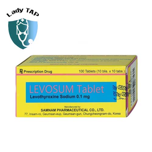 Levosum Tablet 0.1mg Samnam - Điều trị bướu giáp lành tính