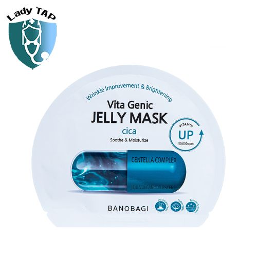 Mặt Nạ Banobagi Vita Genic Jelly Mask Cica - Giúp làm sáng da, mờ nếp nhăn và giảm mụn hiệu quả