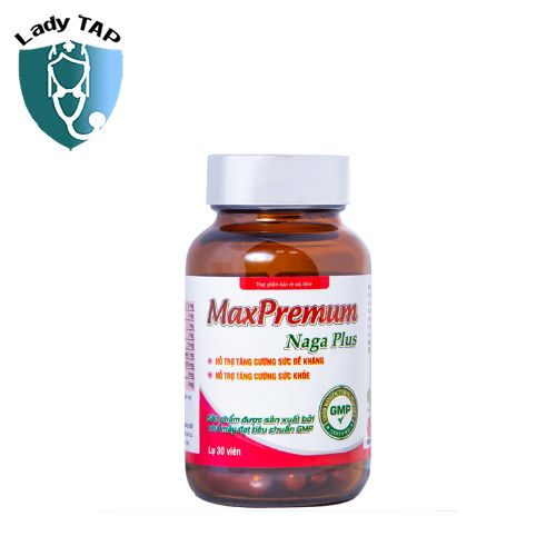 MaxPremum Naga Plus Vesta - Bổ sung sắt, DHA, acid folic, một số vitamin cho phụ nữ đang mang thai