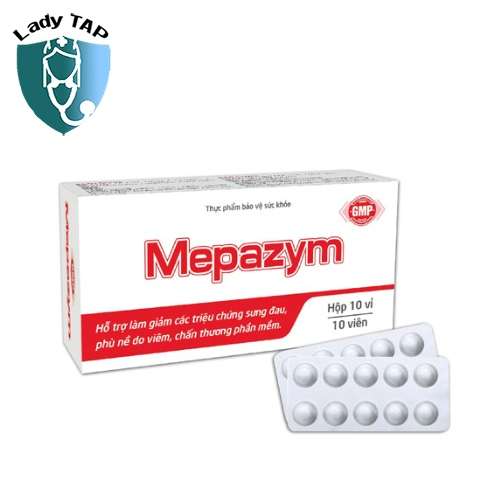 Mepazym Viheco - Giúp giảm sưng, giảm đau họng