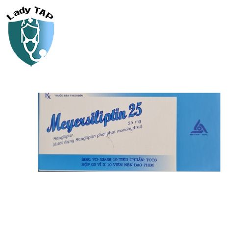Meyersiliptin 25 Meyer - Hỗ trợ bệnh nhân đái tháo đường tuýp 2