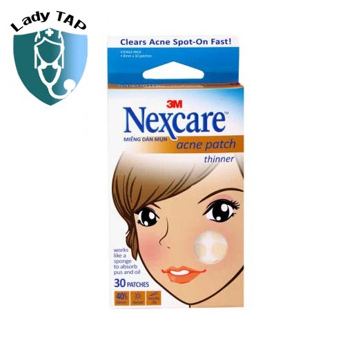 Miếng Dán Mụn 3M Nexcare Acne Patch Thinner (30 miếng)