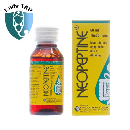 Neopeptine Liquid 60ml Raptakos - Điều trị tình trạng đầy bụng, khó tiêu