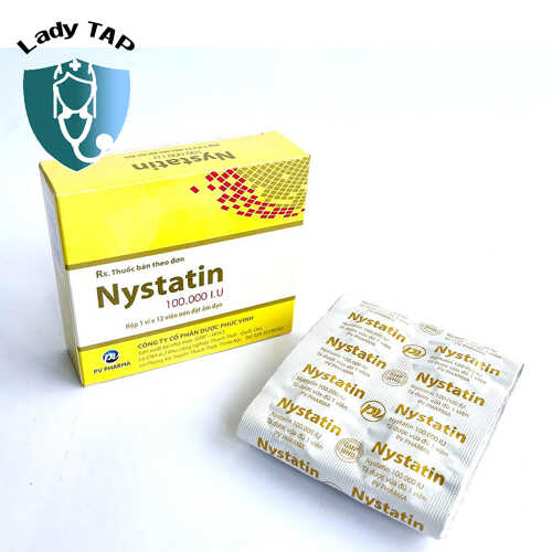 Nystatin 100.000IU - Viên đặt điều trị nhiễm nấm Candida hiệu quả