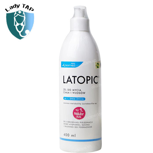 Latopic Body And Hair Wash Gel 400ml Biomed - Giúp bảo vệ và nuôi dưỡng da