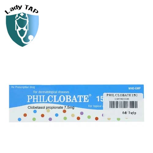Philclobate 15g - Điều trị viêm da, chàm, chàm dị ứng