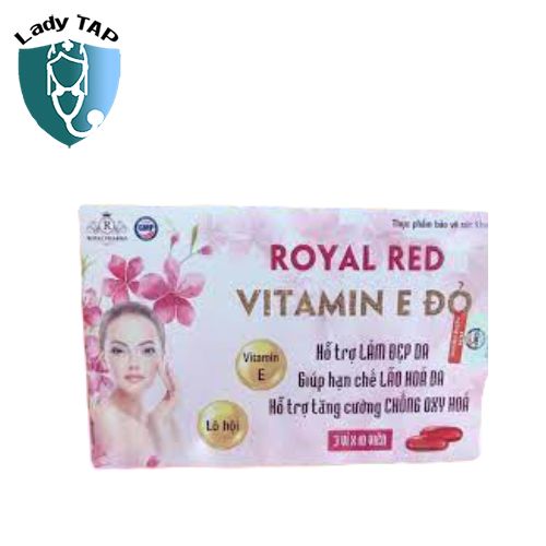 Royal Red Vitamin E Đỏ - Giúp cải thiện tình trạng da nhăn, đen sạm