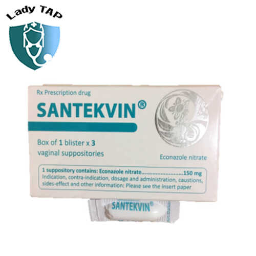 Santekvin - Thuốc đặt điều trị nhiễm nấm phụ khoa hiệu quả