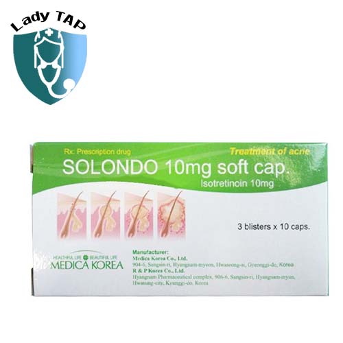 Solondo 10mg Medical - Điều trị mụn trứng cá nặng