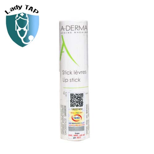 Son dưỡng A-Derma Lip Stick 4g - Loại bỏ tình trạng nẻ môi