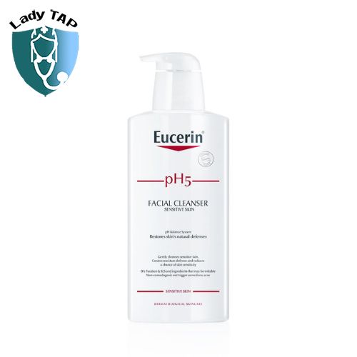 Sữa rửa mặt Eucerin pH5 Facial Cleanser - Giúp làm sạch sâu mà vẫn dịu nhẹ và không làm khô da