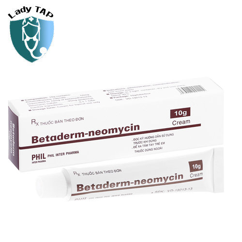 Betaderm - Neomycin Cream 10g Phil Inter Pharma - Điều trị viêm da do dị ứng hiệu quả