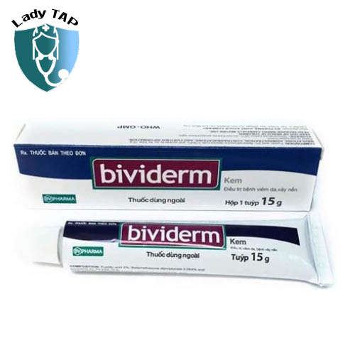 Bividerm Cream 15g BV Pharma - Dùng để điều trị vêm da dị ứng hiệu quả