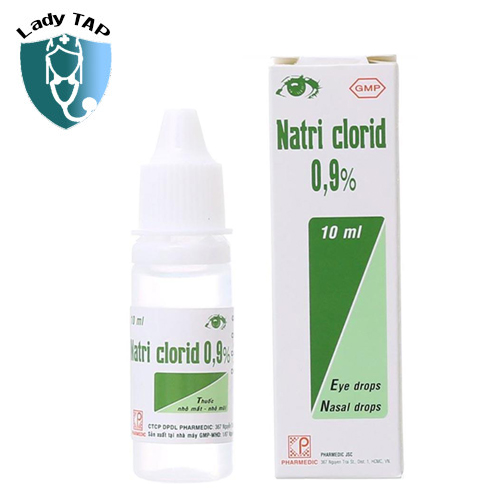 Natri Clorid 0.9% 10ml Pharmedic - Rửa mắt, mũi giúp trẻ dễ chịu thoải mái hơn