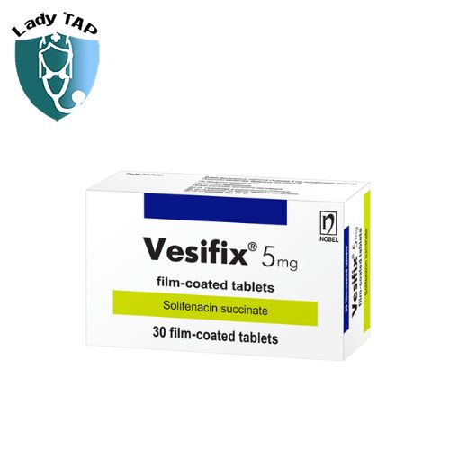 Vesifix 5mg Nobel - Hỗ trợ điều trị tiểu nhiều lần, tiểu gấp