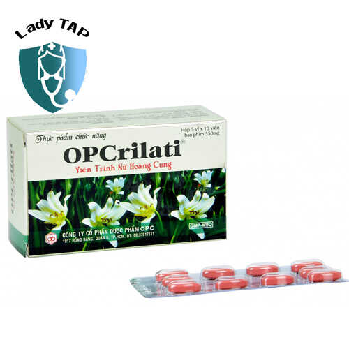 OPCRILATI - Viên Trinh nữ hoàng cung hỗ trợ điều trị u xơ tử cung của OPC