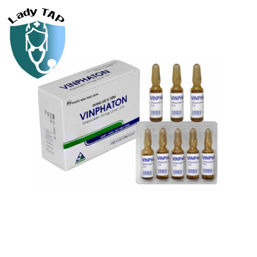 Vinphaton Inj 10mg/2ml Vinphaco - Điều trị rối loạn tuần hoàn máu não