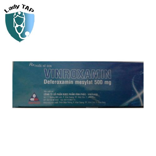Vinroxamin 500mg Vinpharco - Thuốc cấp cứu và giải độc