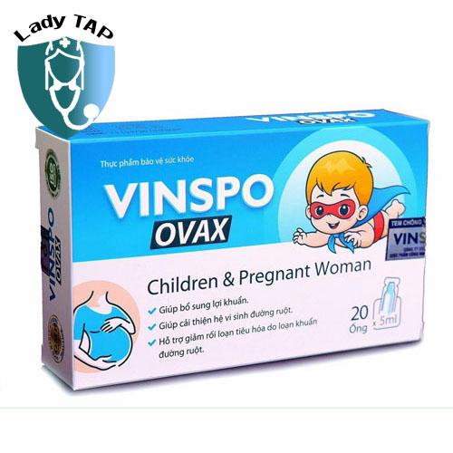 Vinspo Ovax Tradiphar - Hỗ trợ cân bằng hệ vi sinh đường ruột