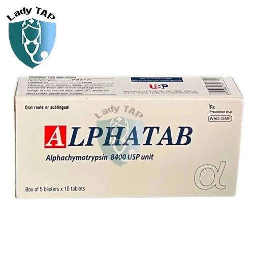 Alphatab US Pharma USA - Thuốc kháng viêm, giảm phù nề hiệu quả