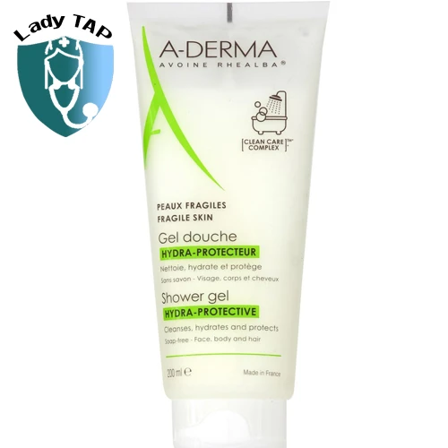 A-Derma Shower Gel Hydra Protective 200ml - Gel rửa mặt, tắm rửa