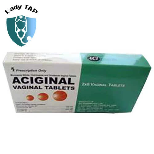 Aciginal - Viên đặt điều trị nhiễm nấm Candida âm đạo