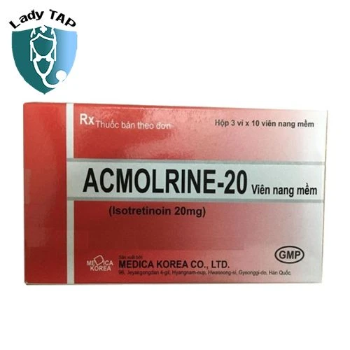 Acmolrine-20 Medica Korea - Được chỉ định điều trị mụn trứng cá