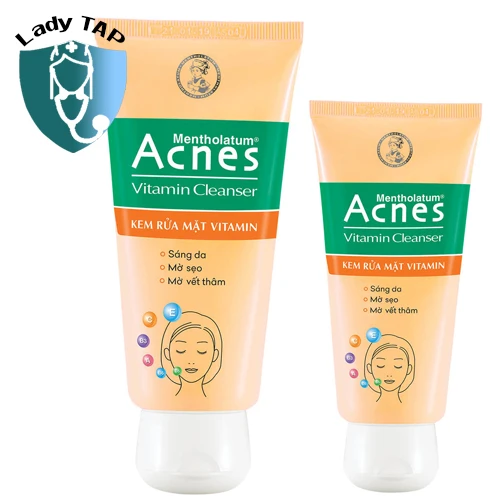 Acnes Vitamin Cleanser 50g Rohto - Kem rửa mặt làm sáng da