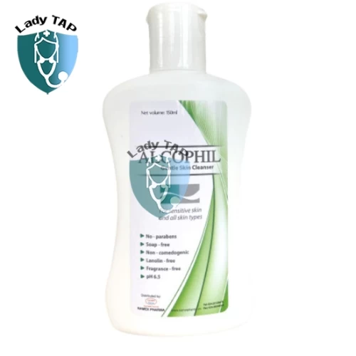 Alcophil Gentle Skin Cleanser 150g Gamma - Giúp dưỡng da, sạch nhờn