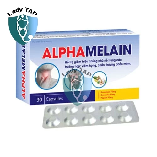 Alpha Melain Santex - Hỗ trợ giảm phù nề, chống viêm