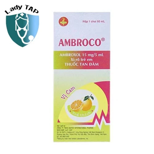Ambroco Siro 60ml United - Điều trị các bệnh về đường hô hấp