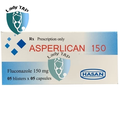 Asperlican 150 Hasan-Dermapharm - Điều trị nhiễm nấm Candida