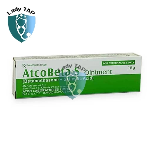 AtcoBeta-S 15g Atco Laboratories - Thuốc mỡ bôi điều trị viêm da hiệu quả