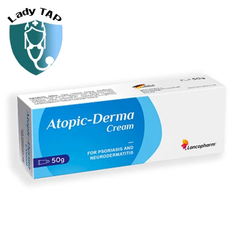 Atopic-Derma Cream Lancopharm 50g Crevil - Kem bôi điều trị vảy nến, á sừng