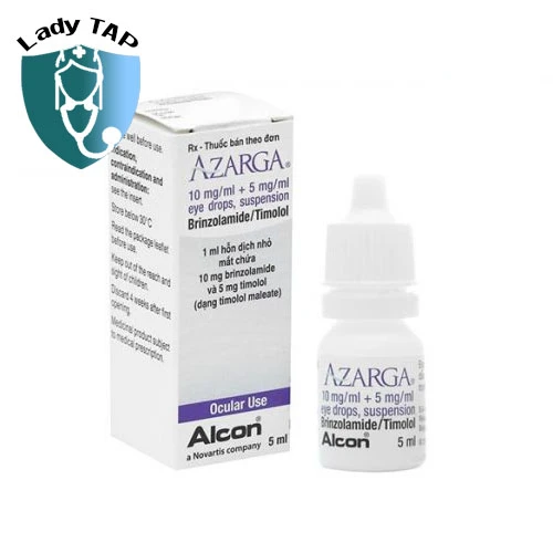 Azarga 5ml Alcon - Thuốc nhỏ mắt hiệu quả của Bỉ