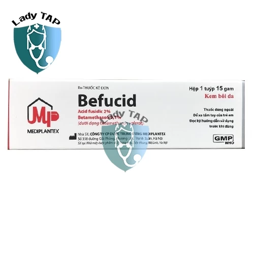 Befucid 15g Mediplantex - Kem bôi điều trị viêm da hiệu quả