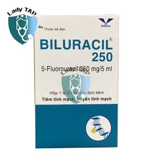 Biluracil 250mg/5ml Bidiphar - Kiểm soát các khối u ác tính phổ biến