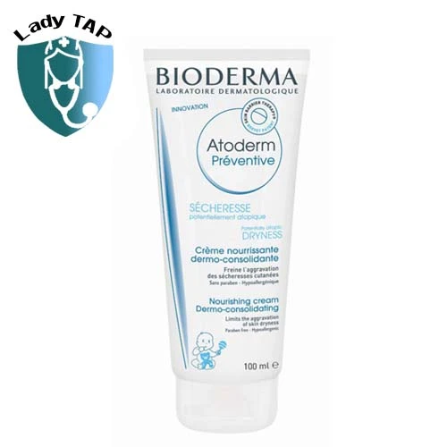 Bioderma-Atoderm Preventive 100ml - Cải thiện làn da khô của trẻ nhỏ