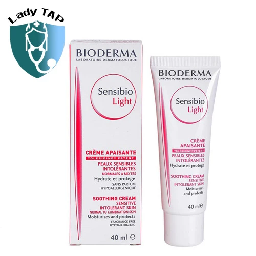 Bioderma-Sensibio Light/Light Cream 40ml - Kem dưỡng ẩm cho da nhạy cảm