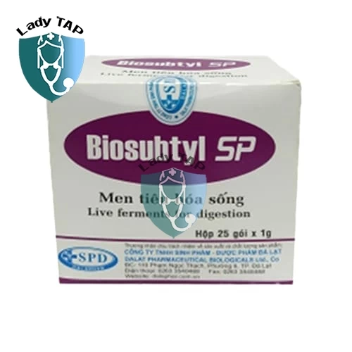 Biosubtyl SP 1G Dược phẩm Đà Lạt - Men vi sinh giúp phục hồi hệ tiêu hóa