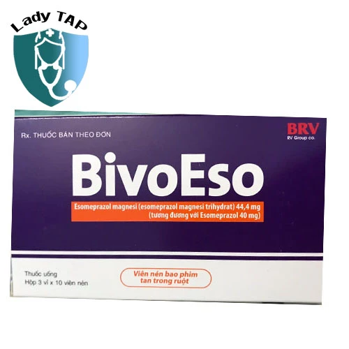 BivoEso 40mg BRV - Thuốc điều trị viêm loét dạ dày hiệu quả