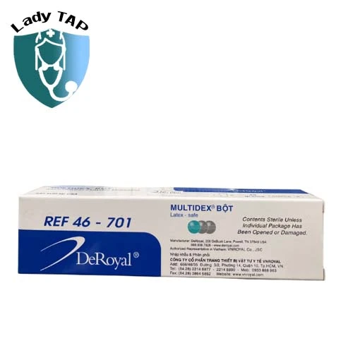 Bột Multidex 25g Deroyal - Làm giảm các vết thương vết loét trên da
