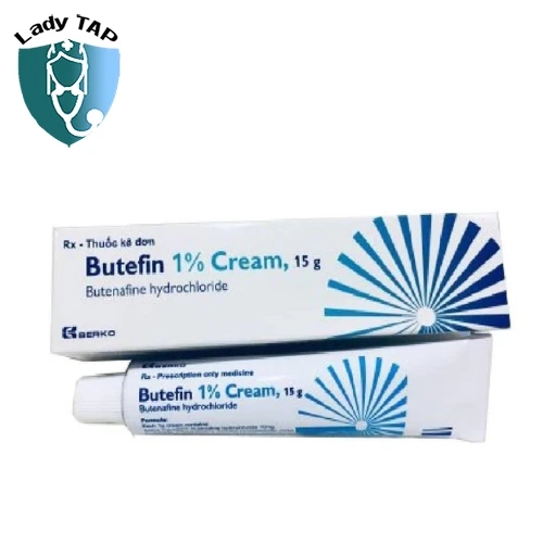 Butefin 1% Cream 15g Berko Drug and Chemical - Thuốc điều trị nhiễm nấm ngoài da