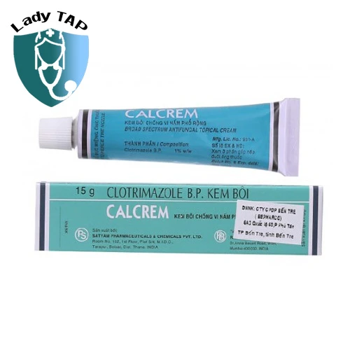 Calcrem 15g Satyam - Thuốc điều trị nấm da của Ấn Độ