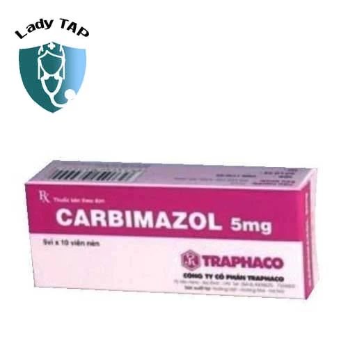 Carbimazol 5mg Traphaco - Điều trị nhiễm độc tuyến giáp
